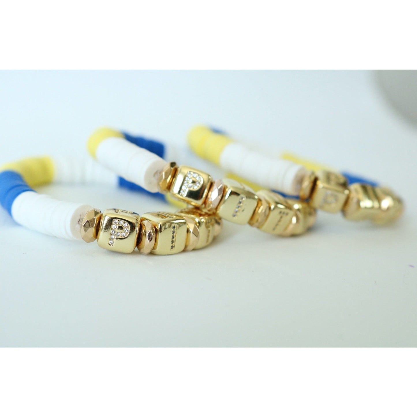 Pittsburgh (PITT) Pave Polymer Bracelet