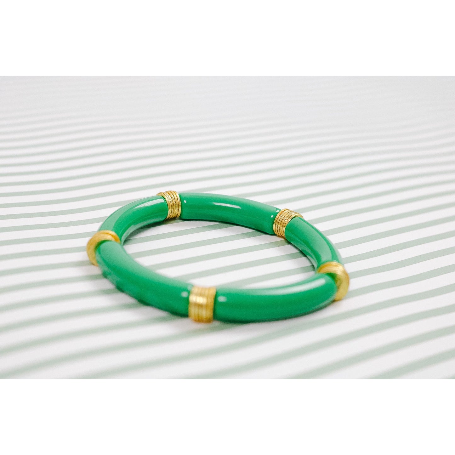 Cypress Green Bamboo Stretch Bracelet