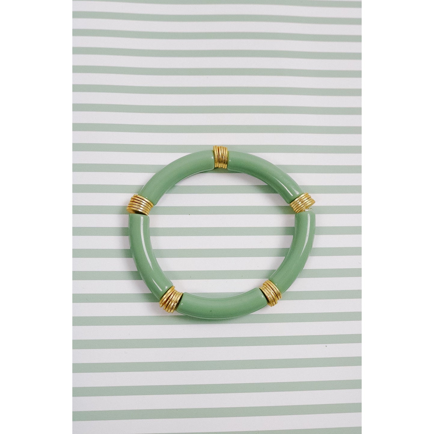 Fresh Sage Bamboo Stretch Bracelet