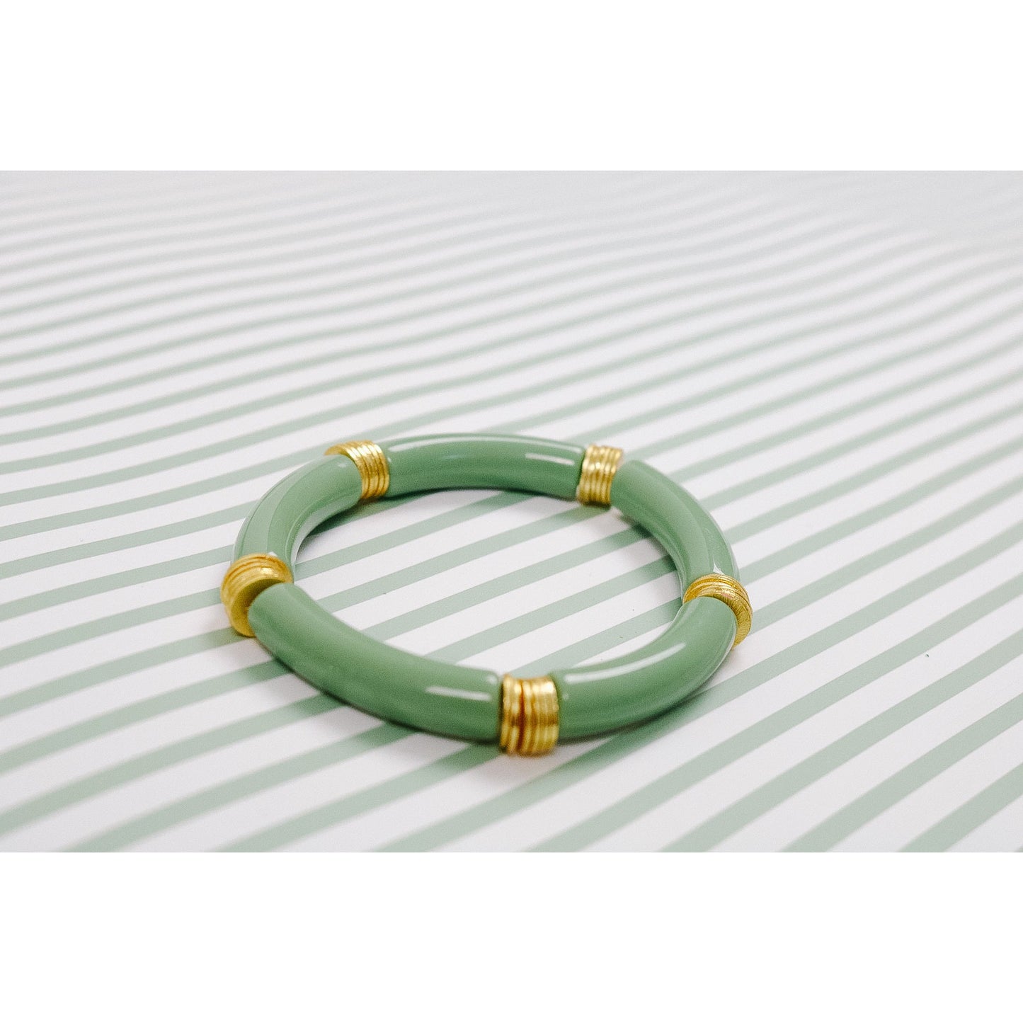 Fresh Sage Bamboo Stretch Bracelet