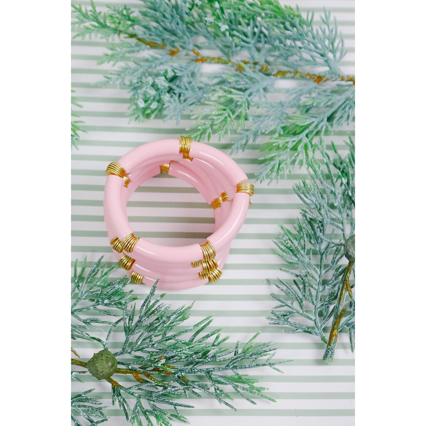 Digital Lavender Bamboo Stretch Bracelet