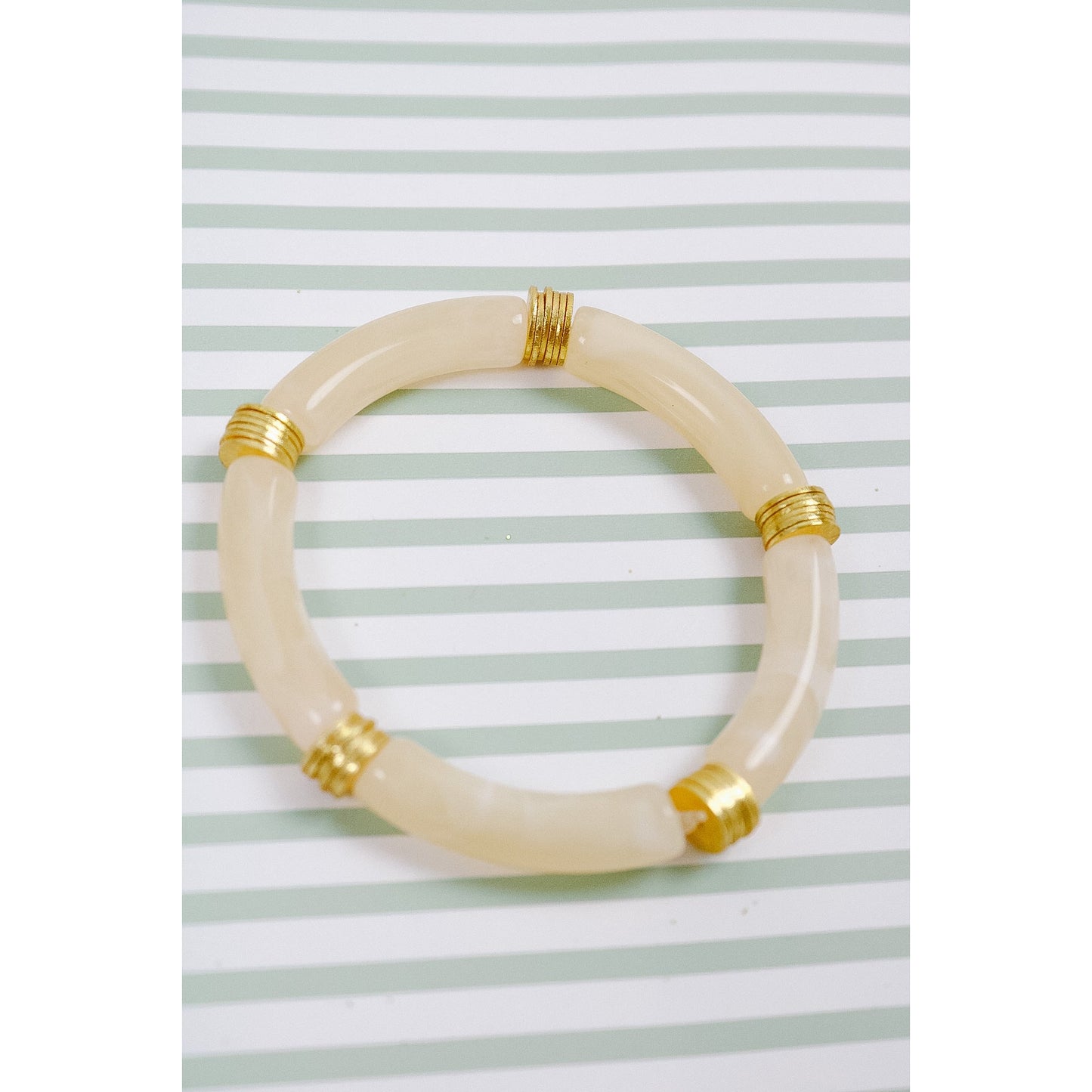 Creme Brulee Bamboo Stretch Bracelet