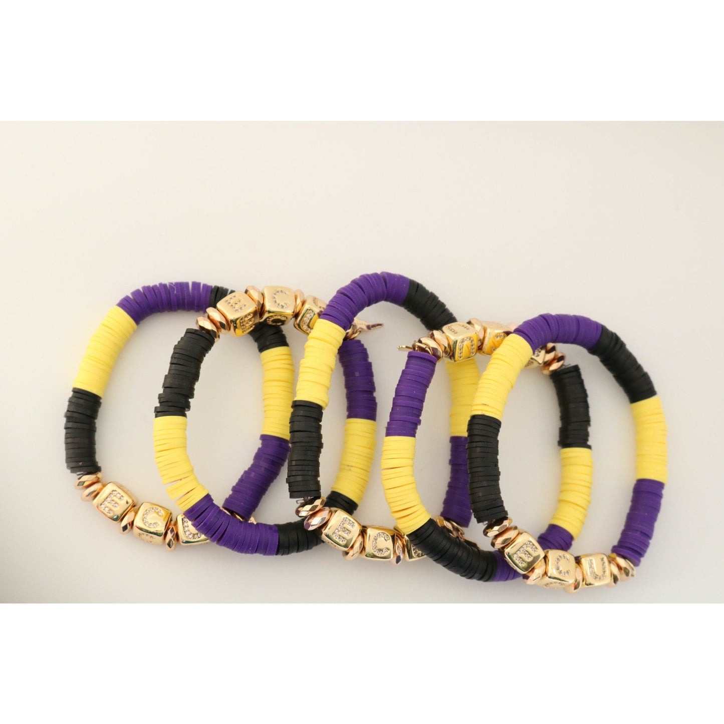 East Carolina (ECU) Pave Polymer Clay Bracelet