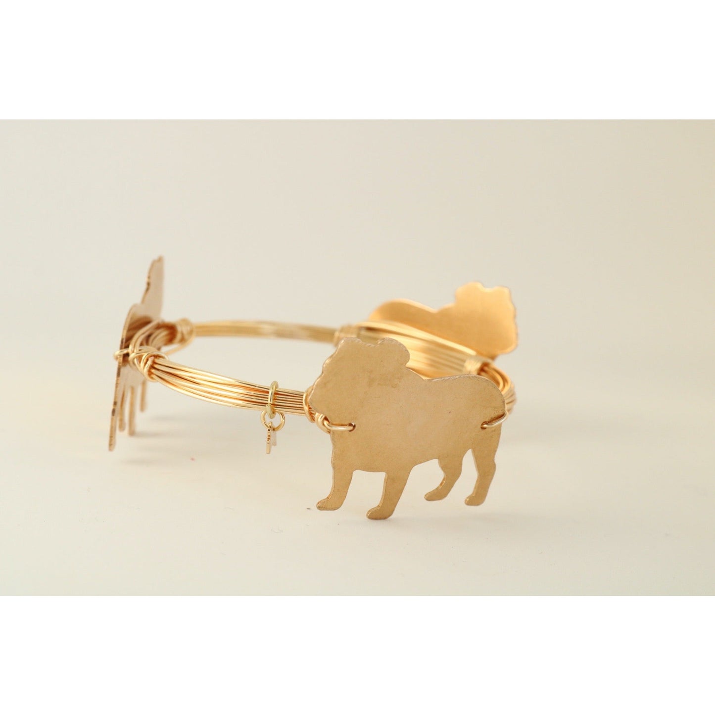 Bulldog Wire Wrapped Bangle
