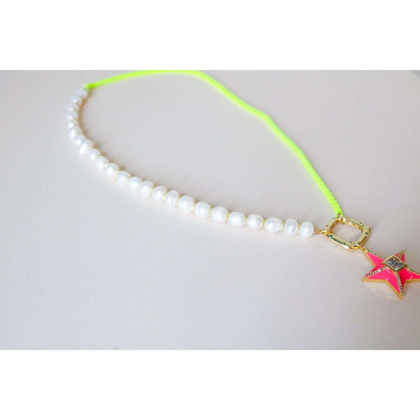Neon Star Pendant Necklace
