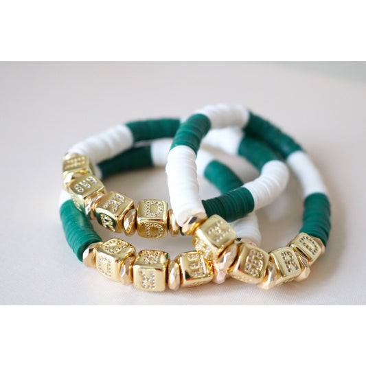 Marshall Thundering Herd (HERD) Pave Polymer Bracelet