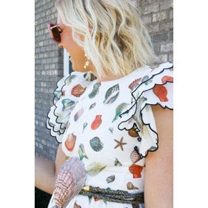 Purple Lion Paw Scallop Shell Belt
