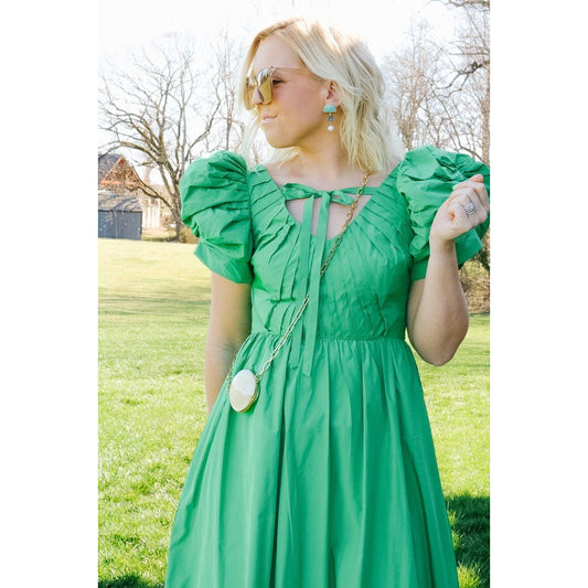 Pecten Shell Trinket Purse Necklace - Large