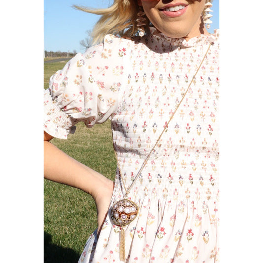 Pecten Shell Trinket Purse Necklace - Small