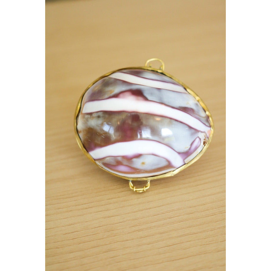 Pecten Shell Trinket Purse Necklace - Small