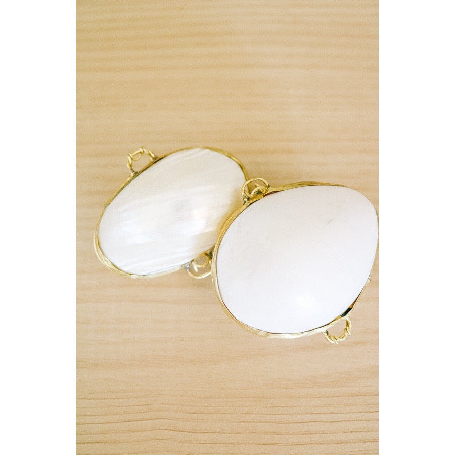 Pecten Shell Trinket Purse Necklace - Small