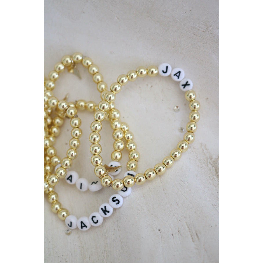 Custom Hematite Beaded Bracelet