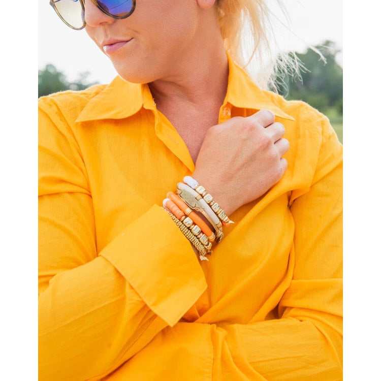 Tennessee (TENN) Pave Polymer Clay Bracelet