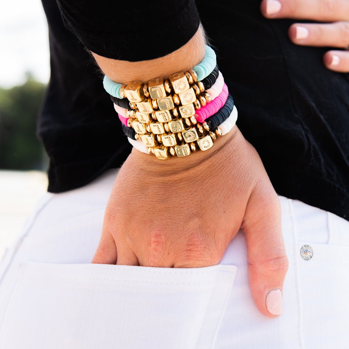 Charlotte (CLT) Stretch Bracelet