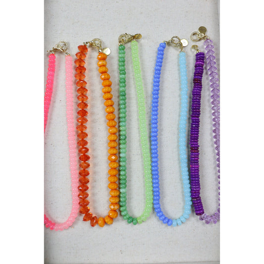 Blue Rock Candy Necklace
