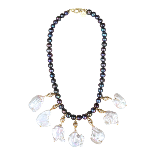 Caviar + Chips Pearl Necklace