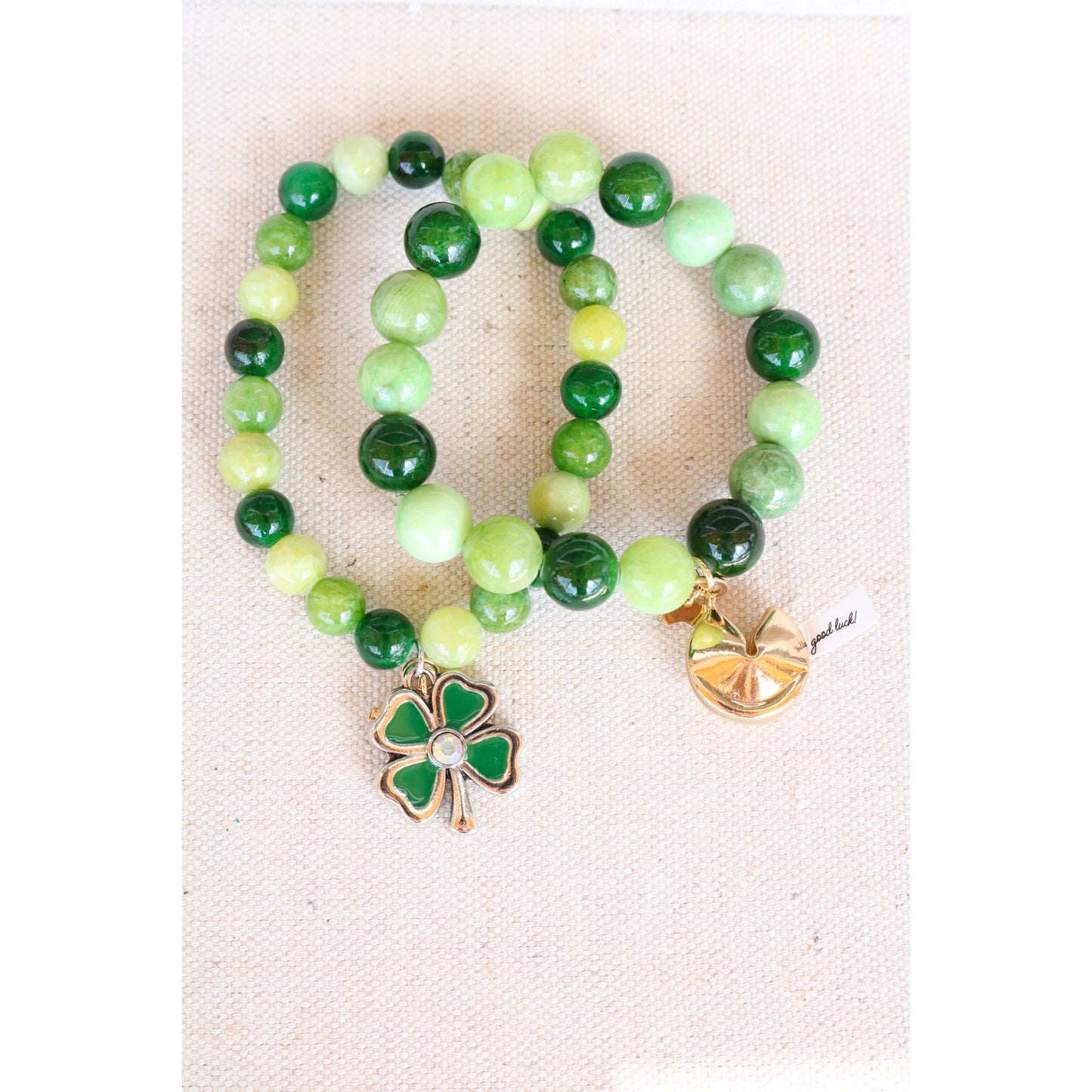 Lucky Clover Bracelet in Jasper