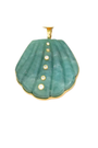 Large Gemstone Shell Pendant