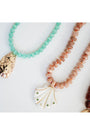 Gemstone Shell Pendant