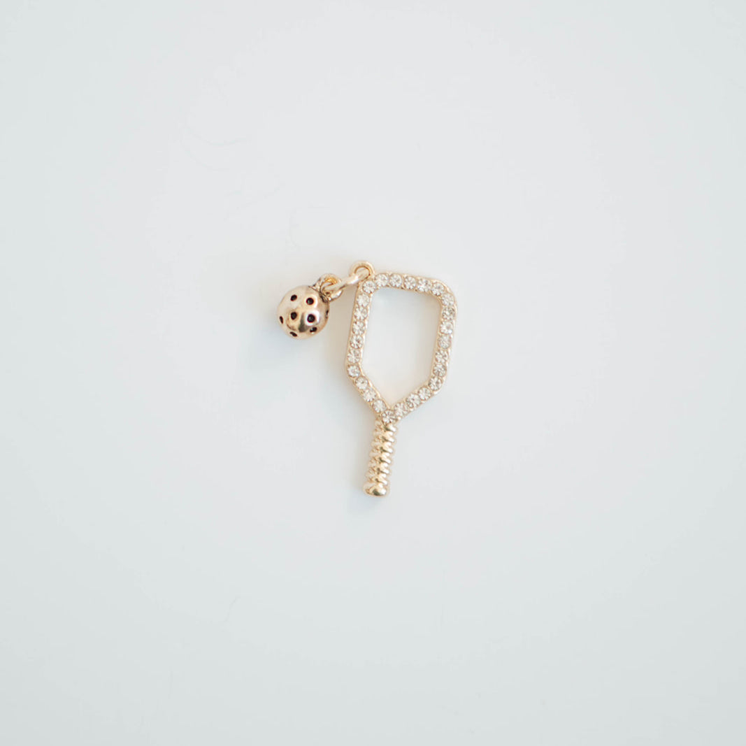 Pavé Pickleball Charm