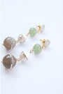 Moonstone Holiday Ball Earrings