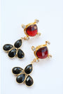 Ruby Black Onyx Earring