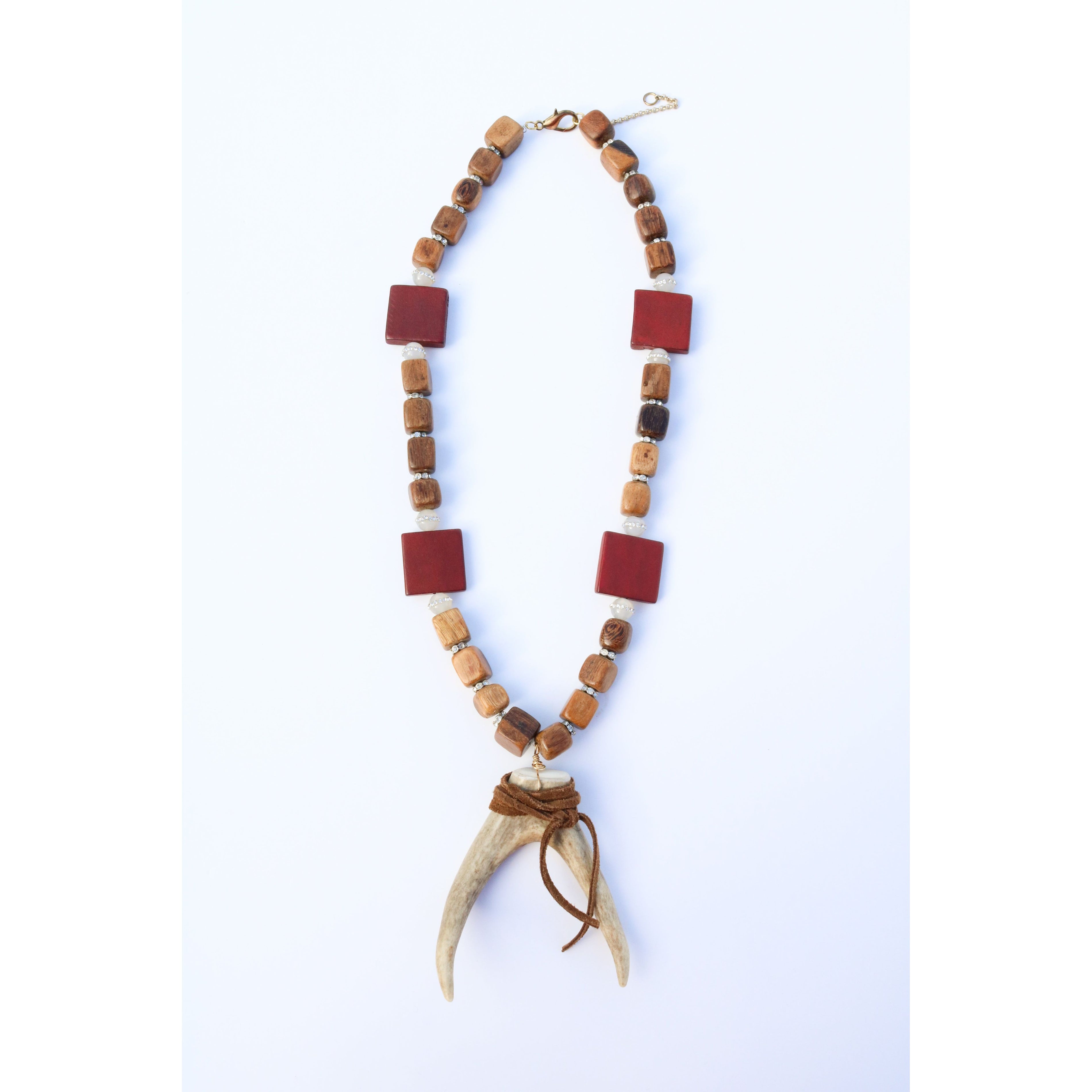 Hunting Wives Antler Pendant Necklace