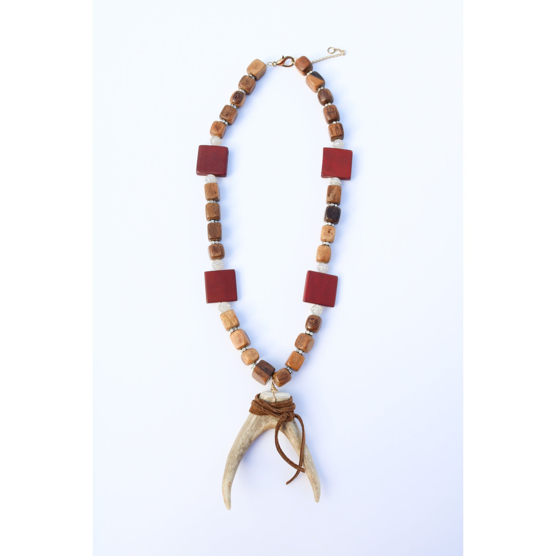 Hunting Wives Antler Pendant Necklace