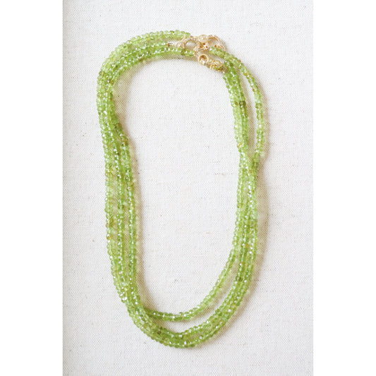 Peridot Beaded Necklace