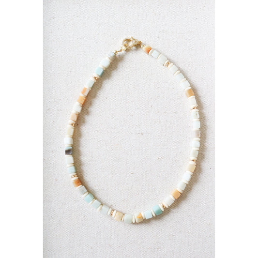 Amazonite Stone Beaded Necklace