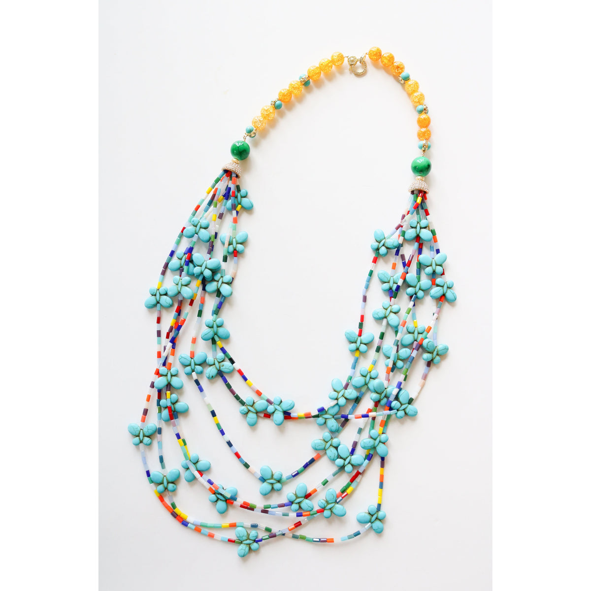 Turquoise Kaleidoscope Necklace