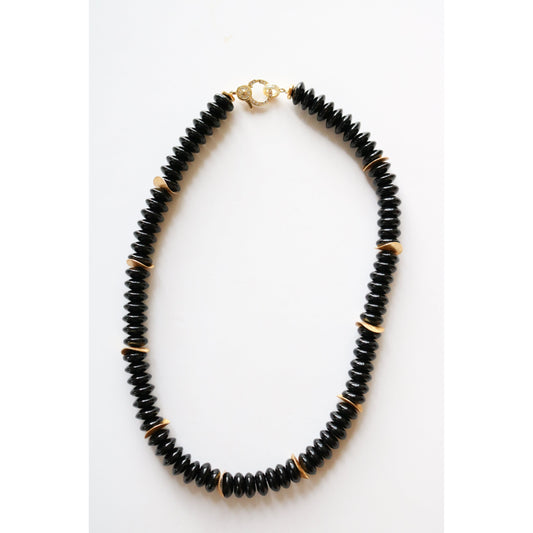 Black Onyx Beaded Necklace