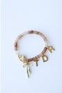 Imperial Topaz Beaded Bow Charm Bracelet