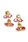 Orange Blossom Gemstone Earrings
