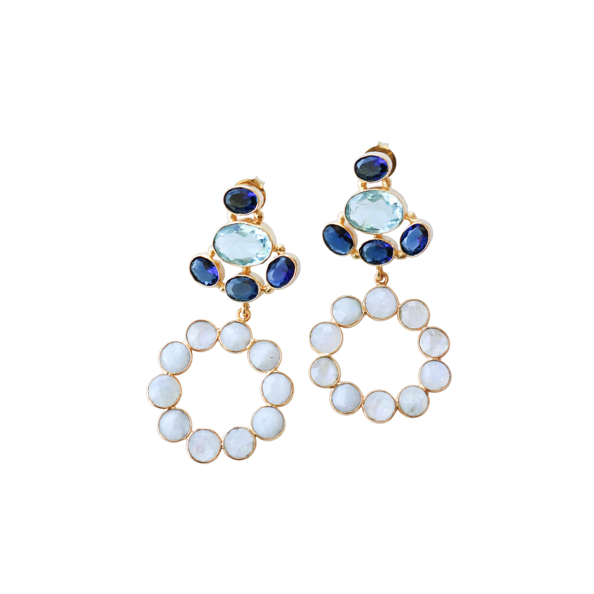 Moon Gemstone Earrings
