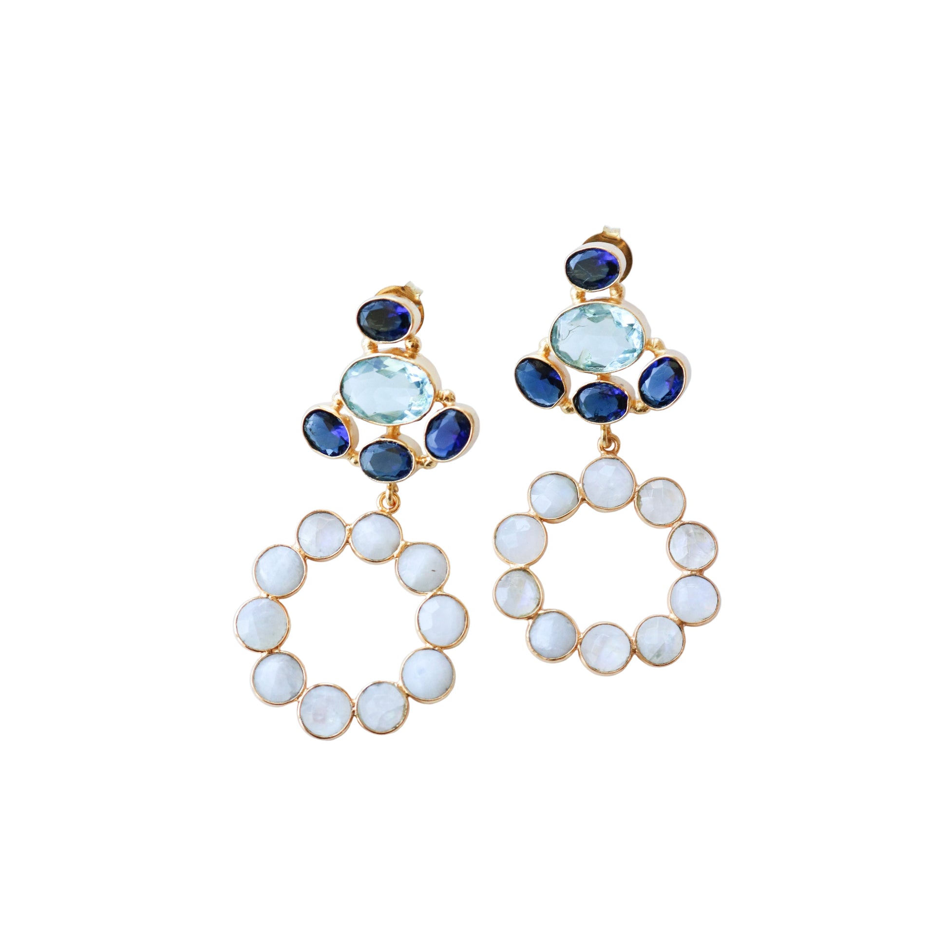 Blue Moon Gemstone Earrings