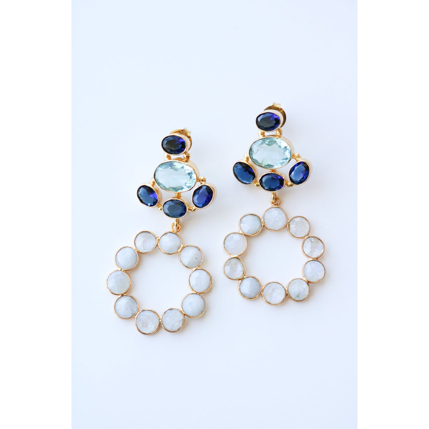 Blue Moon Gemstone Earrings