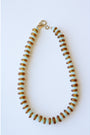Yellow African Glass + Aqua Glass Necklace