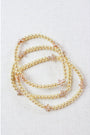 Pave Cross Goldie Bracelet