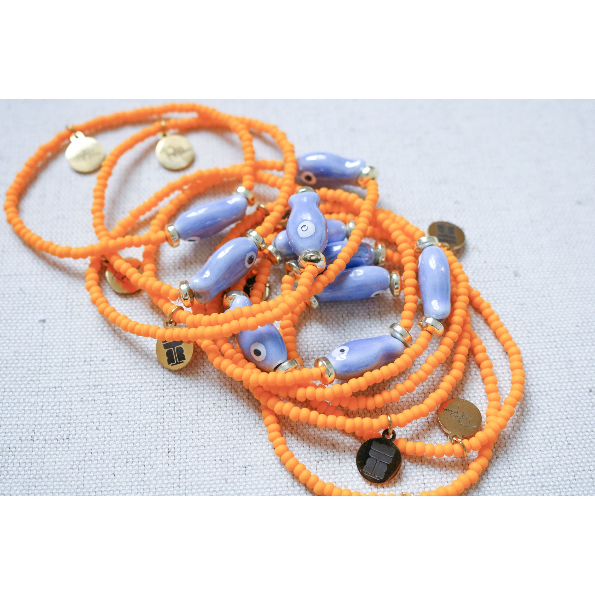 The Fancy Fan Fish Beaded Bracelet