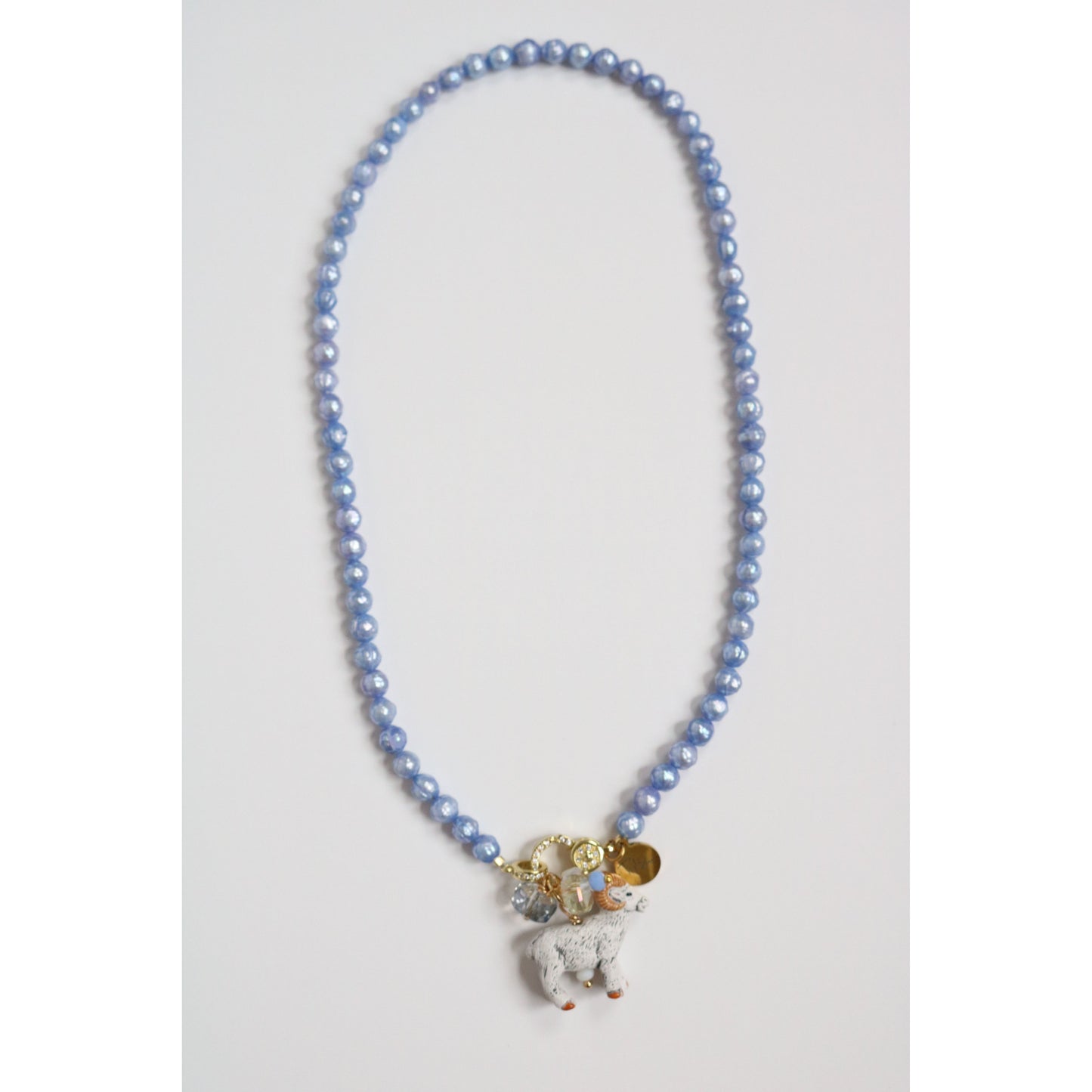 Blue Freshwater Pearl Necklace
