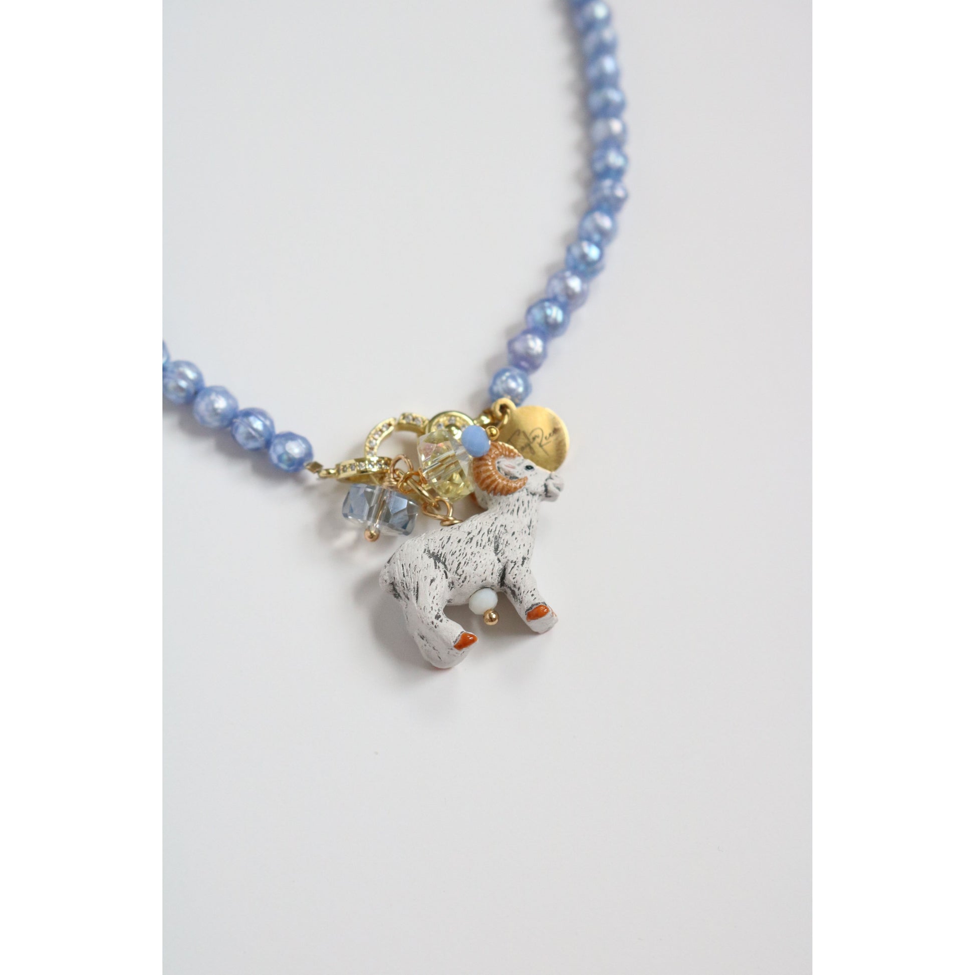 Blue Freshwater Pearl Necklace