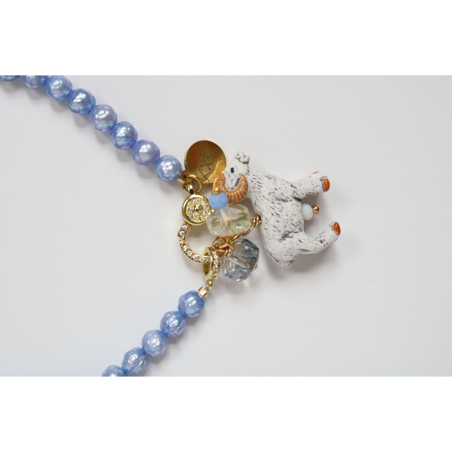 Blue Freshwater Pearl Necklace