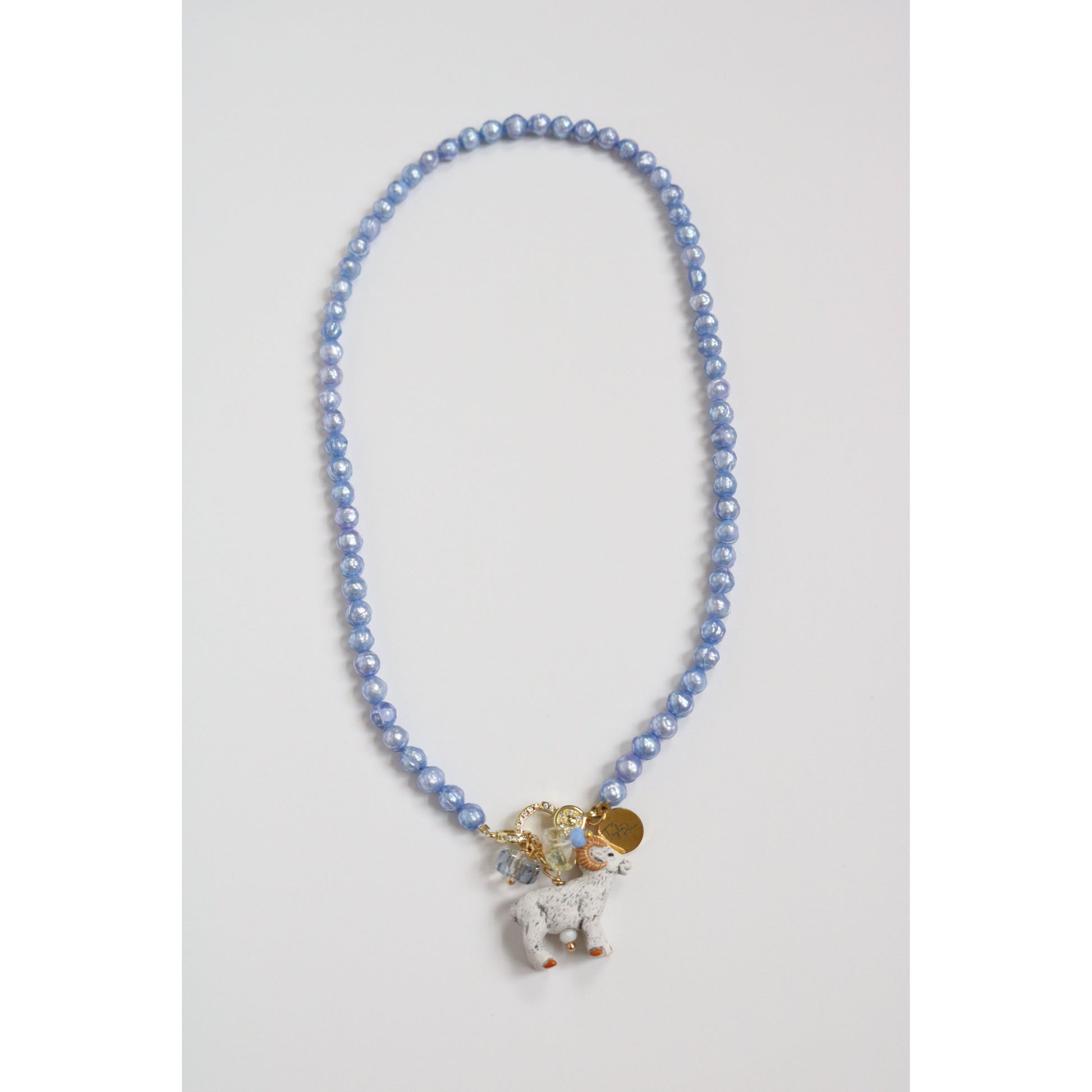 Blue Freshwater Pearl Necklace