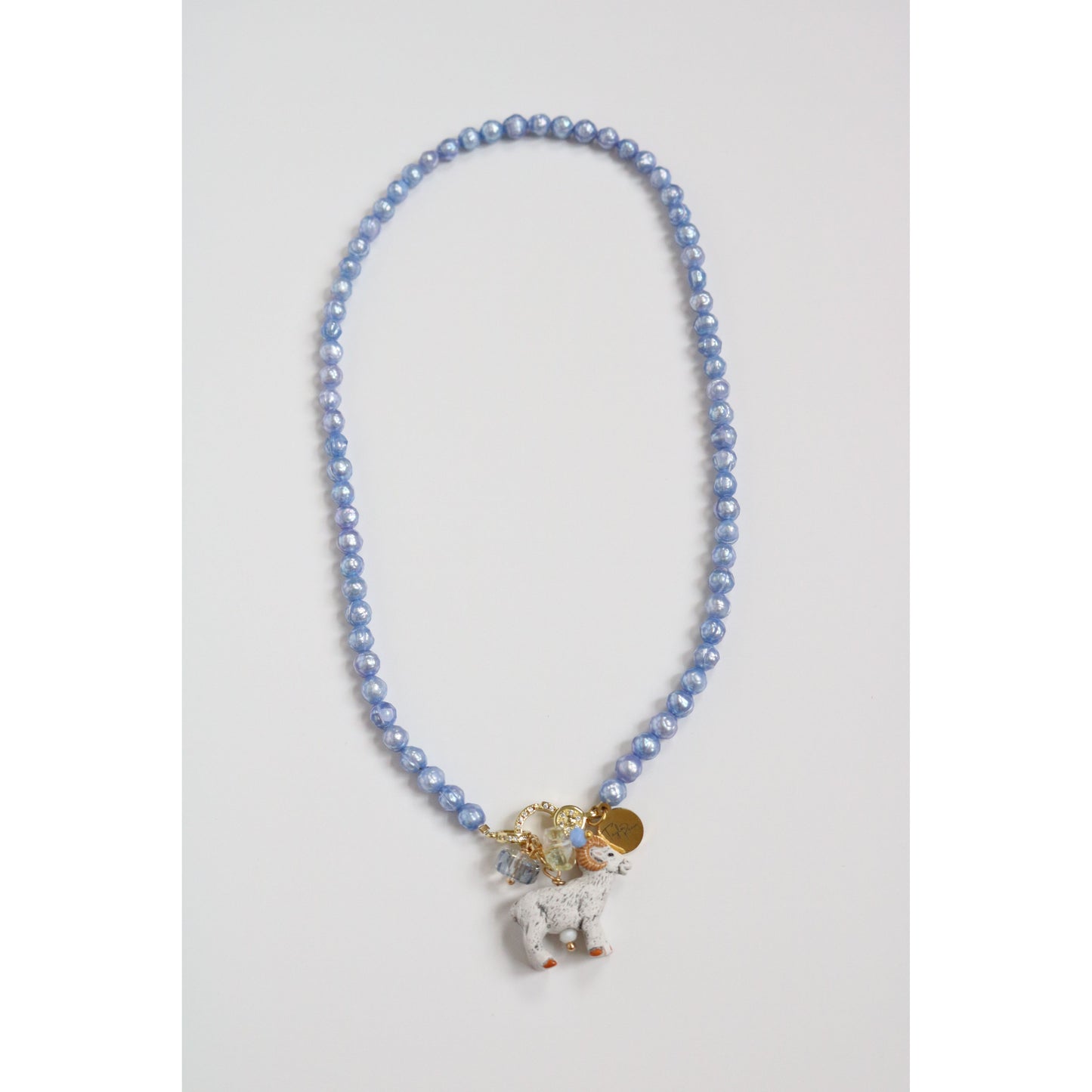 Blue Freshwater Pearl Necklace