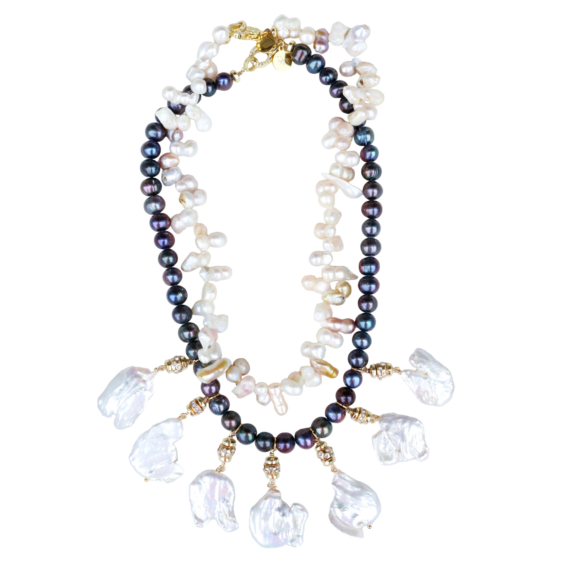 Caviar + Chips Pearl Necklace