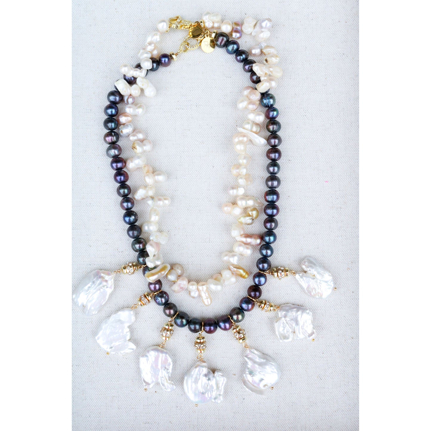 Caviar + Chips Pearl Necklace