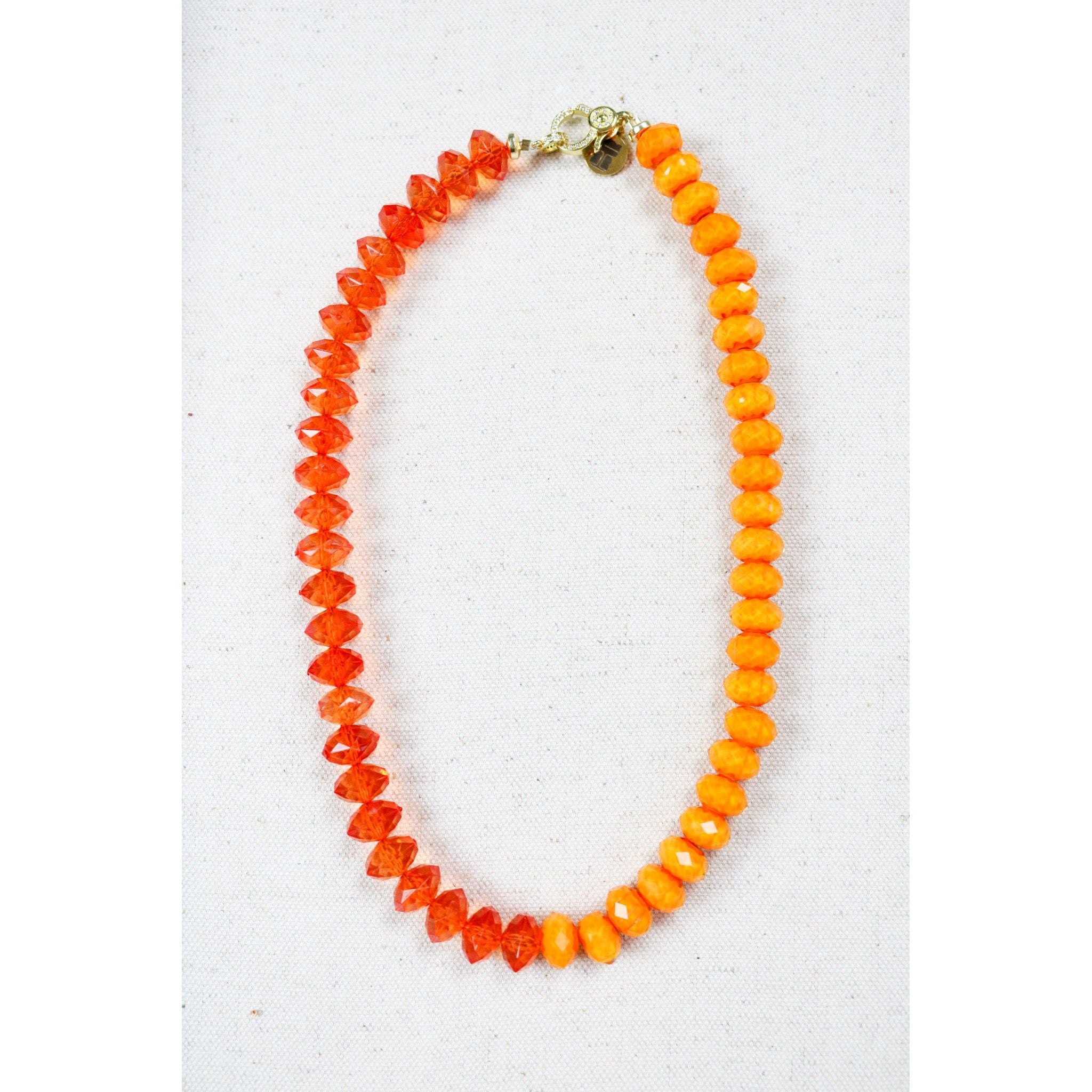 Orange Rock Candy Necklace