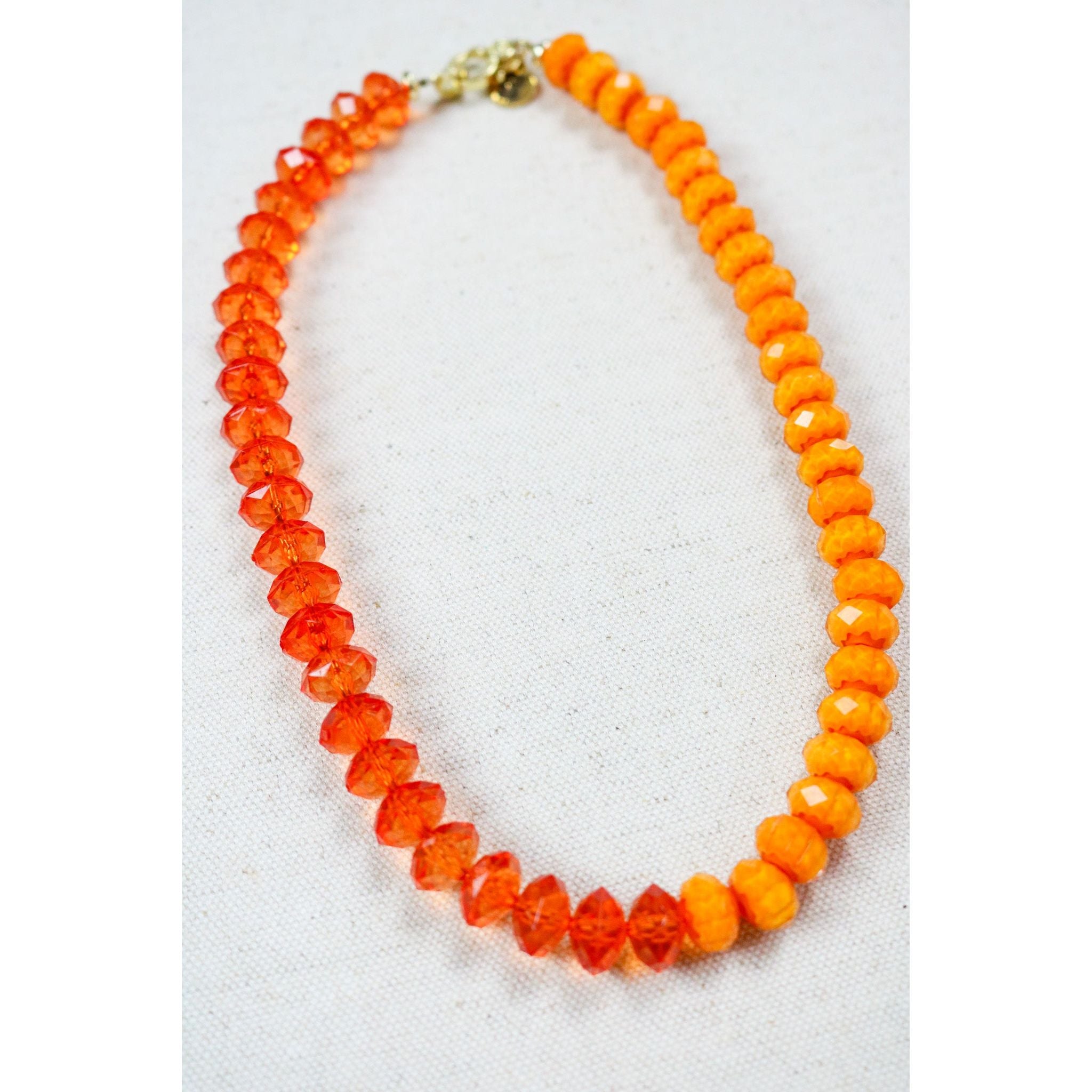 Orange Rock Candy Necklace