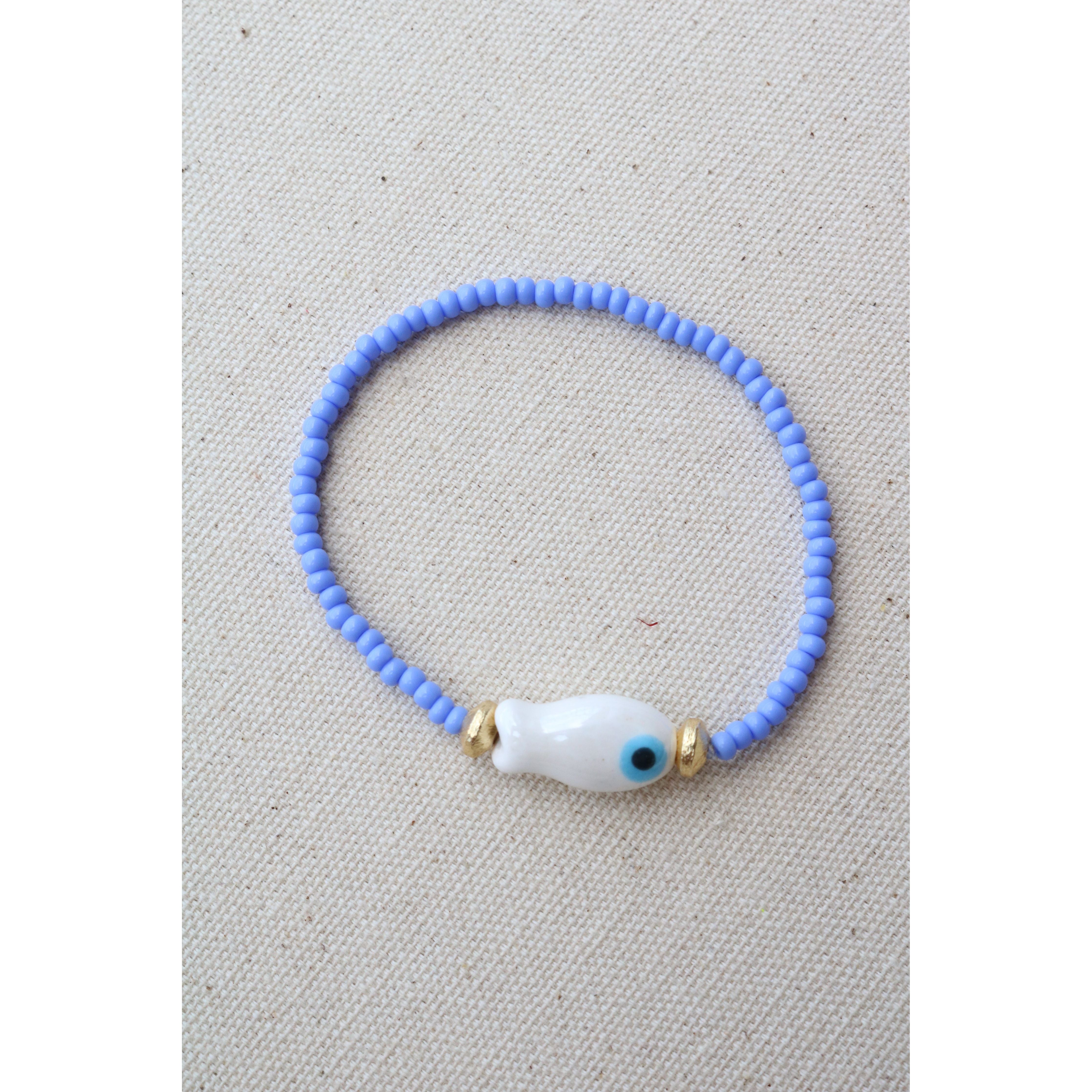 The Fancy Fan Fish Beaded Bracelet